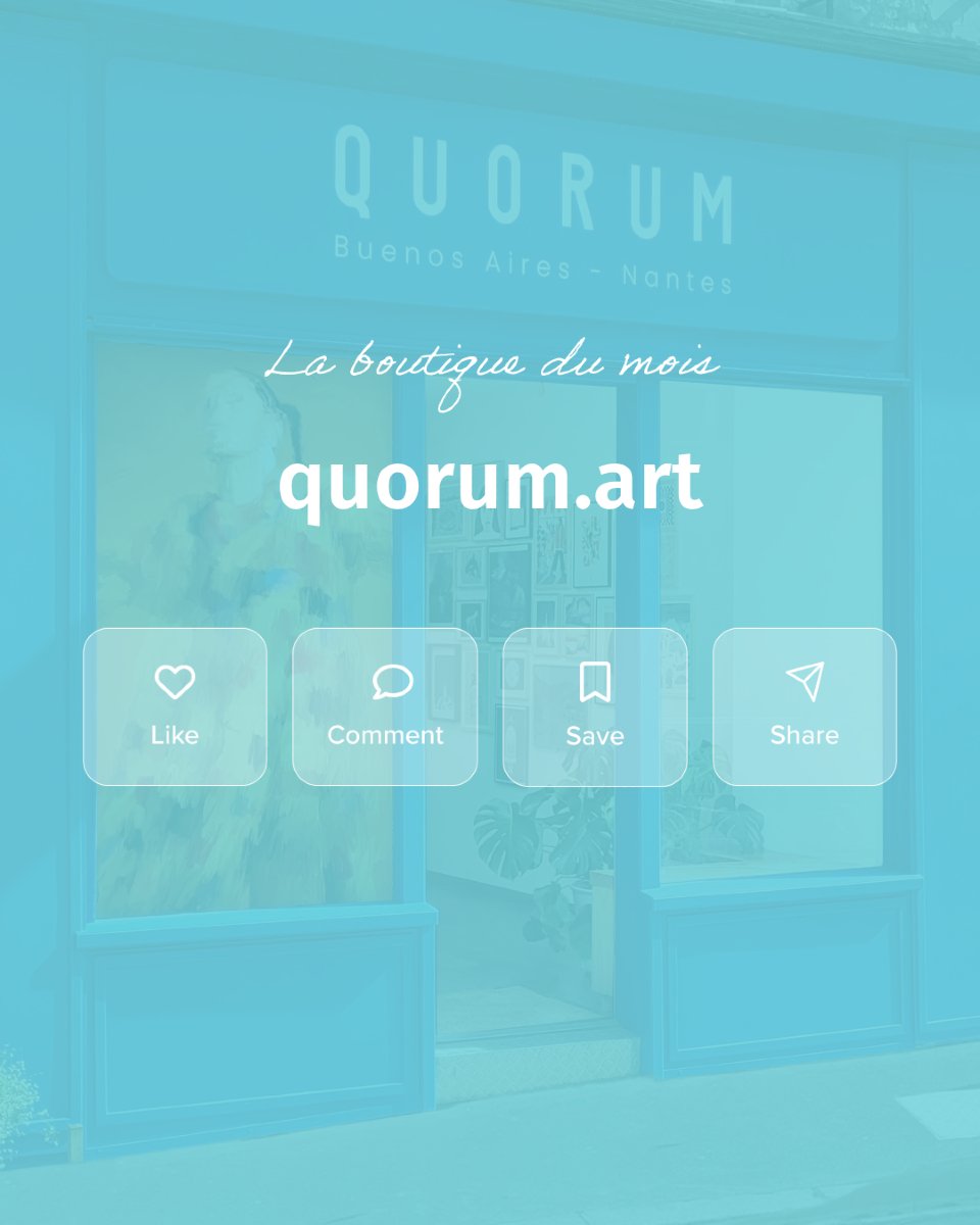 ✨ Cap sur l’univers coloré et engagé de Quorum ✨
Une galerie d’art unique qui met à l’honneur la sérigraphie contemporaine et les artistes indépendants.

🎨 Avec une boutique pensée comme une extension de leur galerie, leur équipe facilite l’accès à l’art, partout et pour tous.