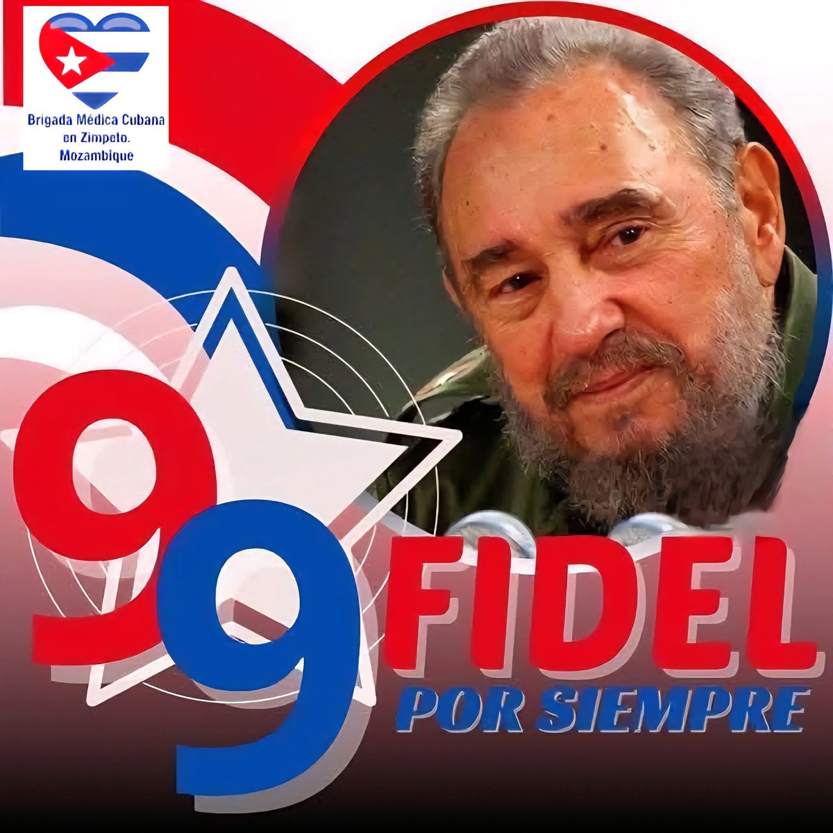 Se realiza en horas de la mañana de hoy en el Hospital General Polana Caniço de Maputo en #Mozambique matutino especial en conmemoracion al #99aniversario de nuestro invicto Comandante Fidel Castro Rúz. ❤️🇨🇺#LosAgradecidosTeAcompañan 
#CubaCoopera #YoSoyFidel #FidelPorSiempre