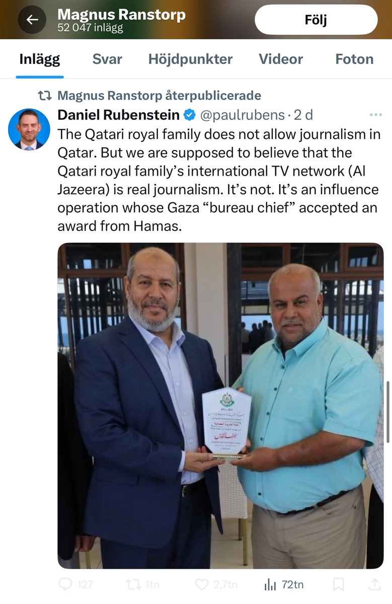 Tony Johansson tweet media