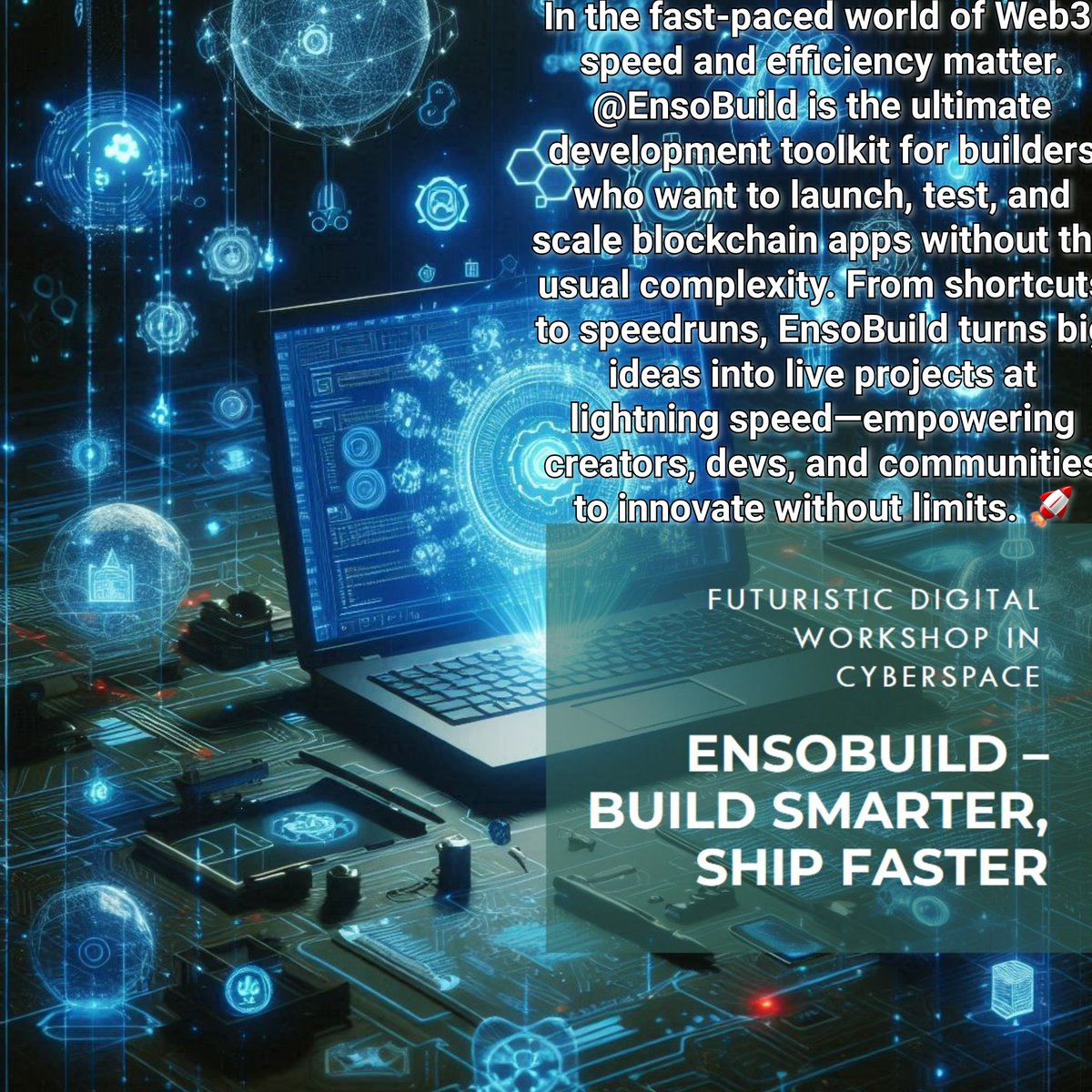 SithiraAriyarat's tweet image. In Web3, speed is everything. ⚡
@EnsoBuild gives devs the shortcuts to launch, test, and scale blockchain apps faster than ever.
Build smarter. Ship faster. 🚀
#EnsoBuild #Web3 #BlockchainDevelopment