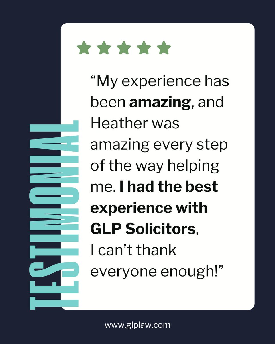 Another great result for our CICA client✅
Heather from our Injuries Team worked tirelessly to secure the compensation they deserved.

Even if your CICA claim has been rejected, it might not be the end, we can help you fight back.

📩enquiries@glplaw.com

#CICAClaims