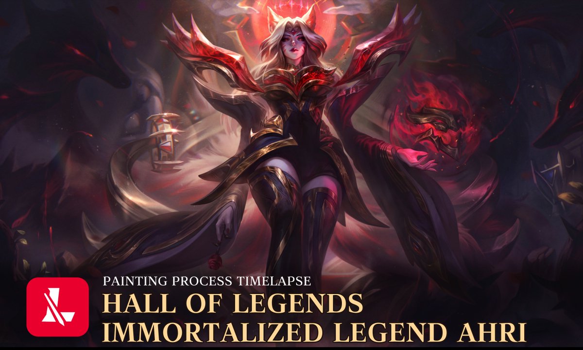 HALL OF LEGENDS IMMORTALIZED LEGEND AHRI | painting process
youtu.be/ovFIjtNTfhk?si…