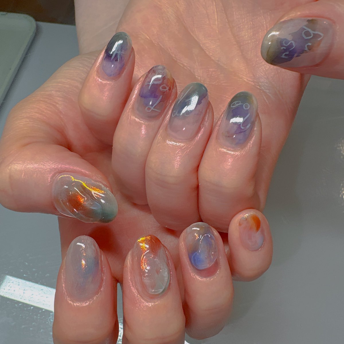 NAIL_STELLAR's tweet photo. 【鯨が消えた入り江】

イメージネイルさせていただきました🐳 https://t.co/Qwmwq0TEPG