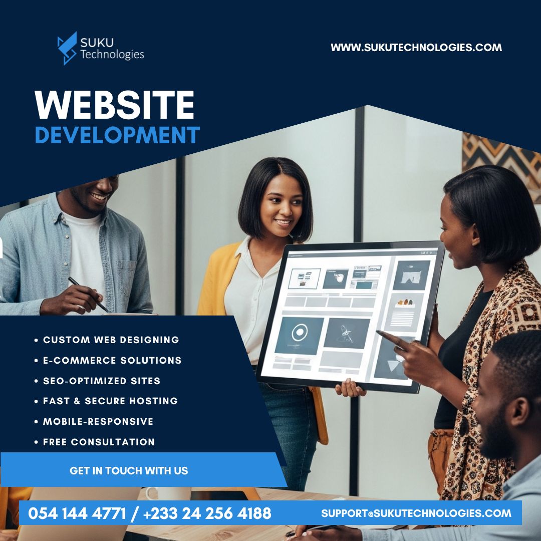 sukutech_'s tweet photo. Is your website actually working for you?
Your business deserves more than a page. It deserves a stunning online home that turns visitors into customers.
Let’s make it happen!
Call us:+233 425 64188
#WebDesignGhana #WebsiteDevelopment #GoDigital #SukuTechnologies #SMEs https://t.co/u3rg8a8gyQ