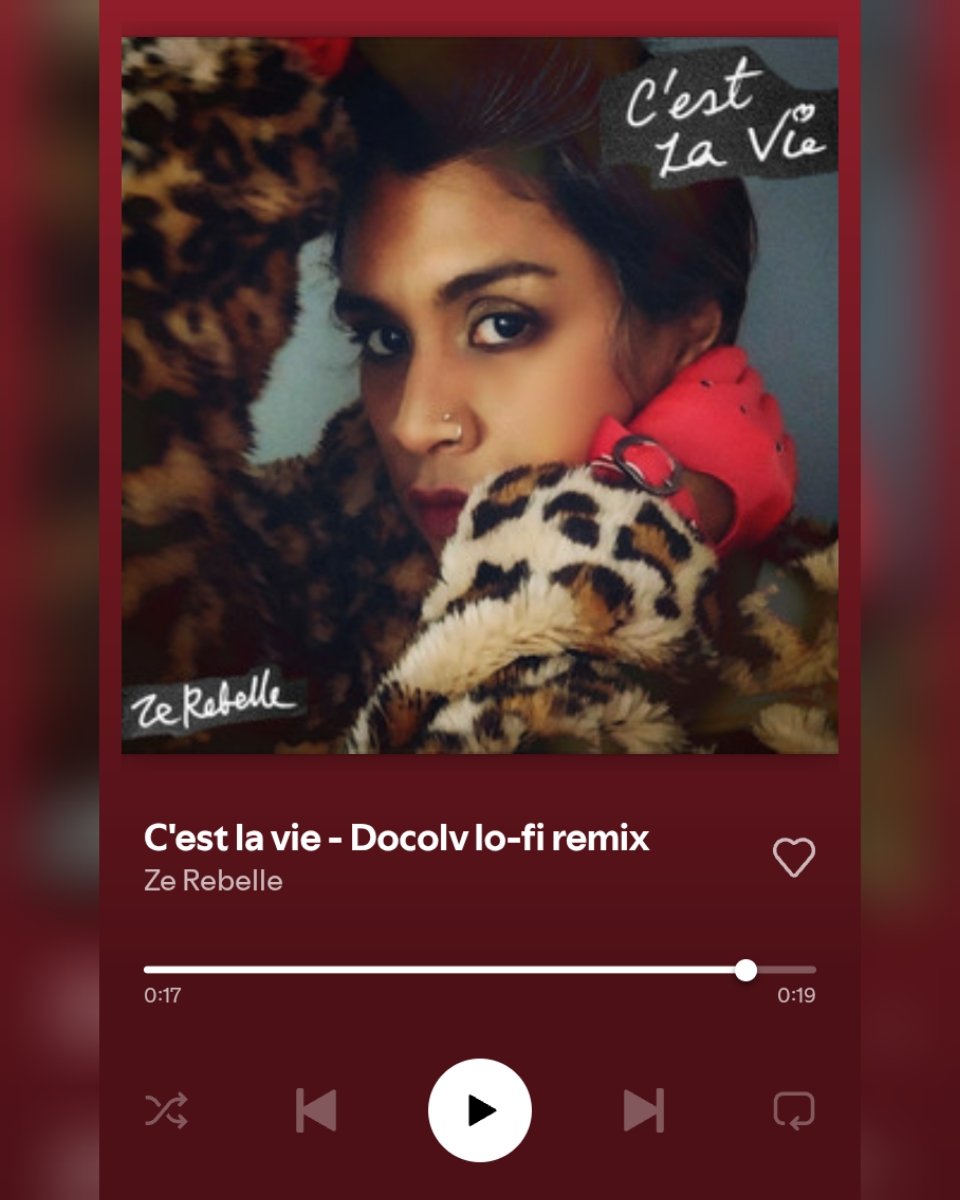 C'est La Vie (DocOlv Lo-fi Remix) out now ❤️
MV to follow! 
 
open.spotify.com/track/2jHDlVBz…
#nowlistening #newmusic #spotify
