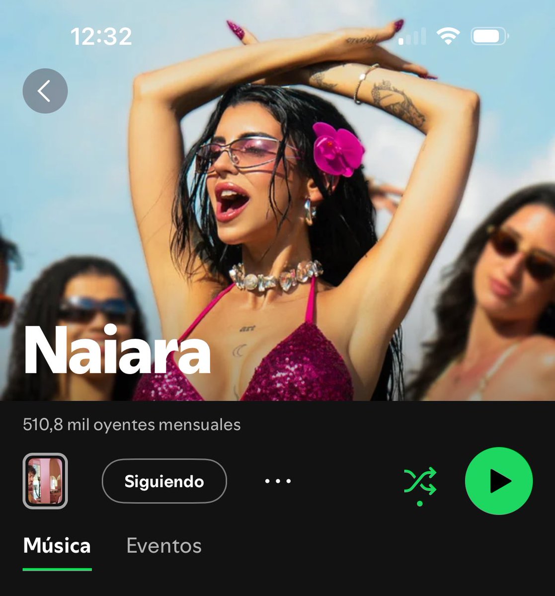 laAdealejandra's tweet photo. mi perfecta sin bajar de los 500k oyentes mensuales, no me quiero imaginar lo que será esto el mes que viene cuando saque su disco https://t.co/KHfytDvOJS