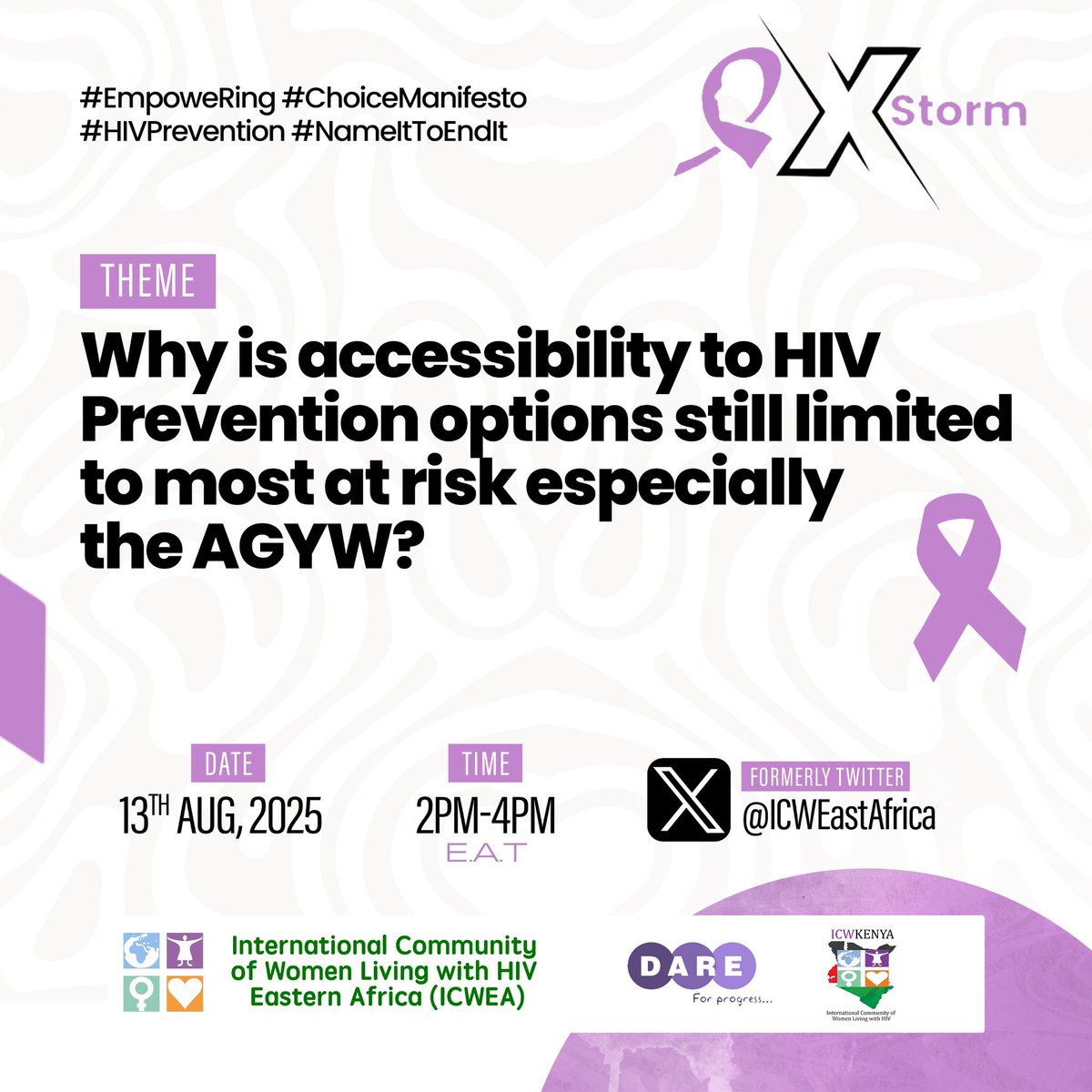 Coming up
#Choicemanifesto 
#HIVPrevention 
#empowering