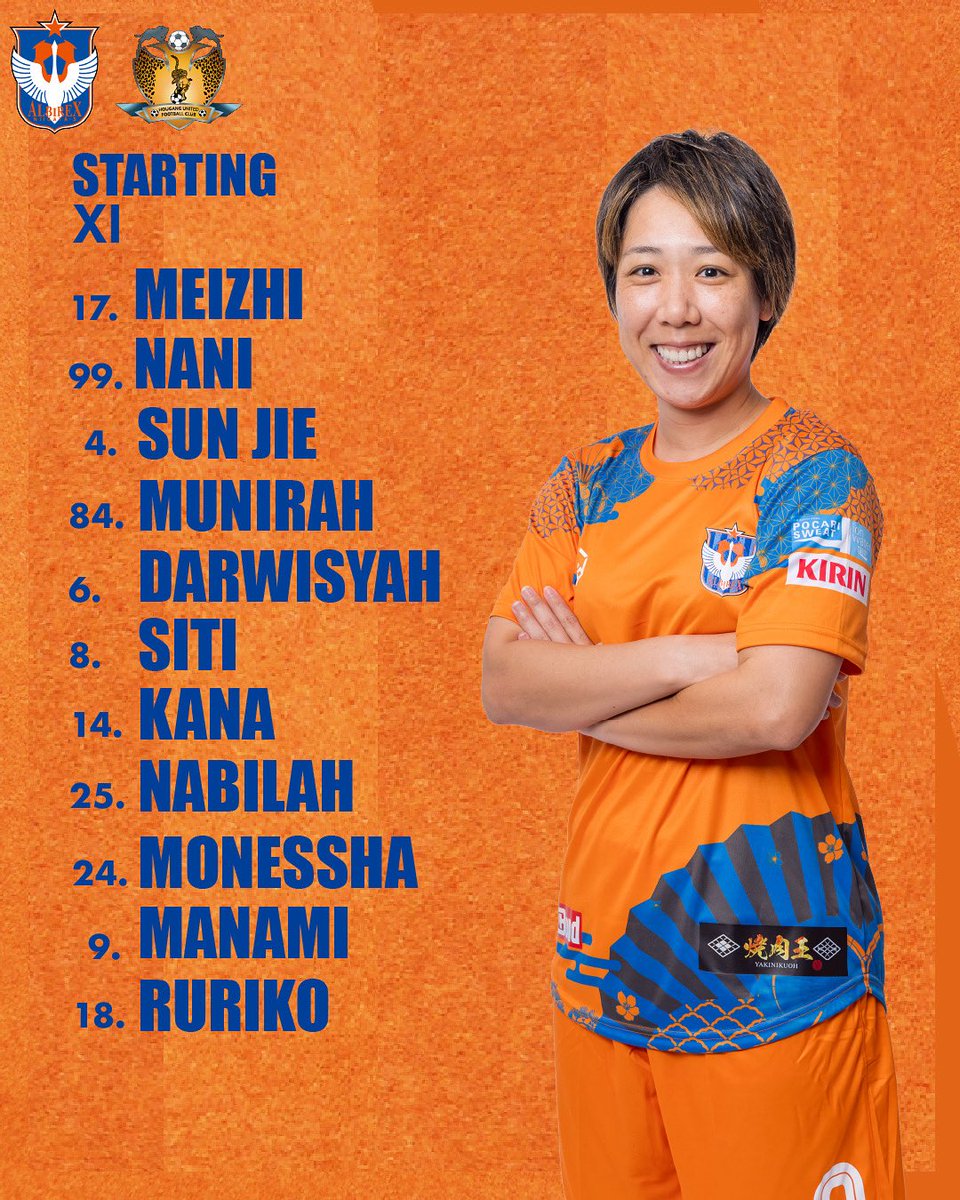 FCJurong's tweet photo. 🔸OUR STARTING XI🔹
🏆Women’s Premier League
🆚Tampines Rovers FC
🗓️13th August 2025
⏰🇸🇬19:45 🇯🇵20:45
🏟️Choa Chu Kang Stadium
#albirex #albirex_s
#アルビレックス新潟シンガポール
#samty
@PocariSG
#KirinSG
#焼肉王
#threebond
#laway https://t.co/xI0TWSEz3f