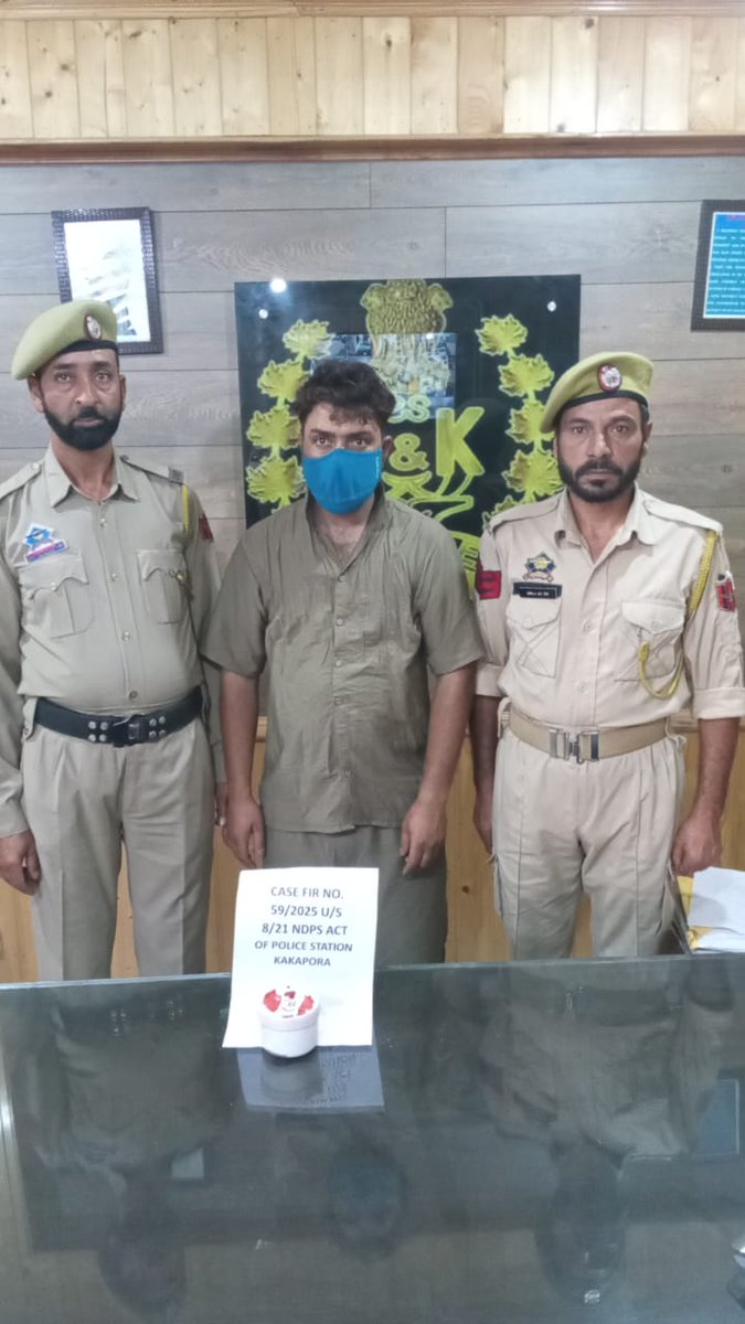 Pulwama Police (@ssppul) on Twitter photo #Pulwama Police Tightens Noose on Drug Peddlers – Brown Sugar Seized in Kakapora
<a href="/JmuKmrPolice/">J&K Police</a> <a href="/KashmirPolice/">Kashmir Zone Police</a> #Pulwama Police Tightens Noose on Drug Peddlers – Brown Sugar Seized in Kakapora
<a href="/JmuKmrPolice/">J&K Police</a> <a href="/KashmirPolice/">Kashmir Zone Police</a>