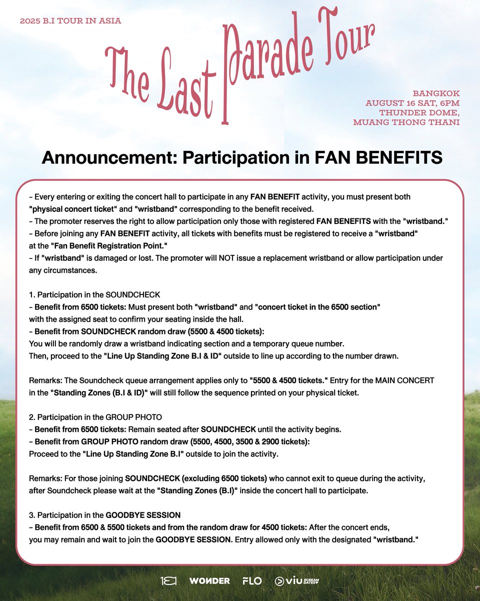 🔔 ประกาศขั้นตอนลงทะเบียนและใช้สิทธิ์ FAN BENEFITS
เพื่อความราบรื่นกับผู้เข้าร่วมทุกท่าน กรุณาปฏิบัติตามขั้นตอนดังนี้
โปรดตรวจสอบรายละเอียดทั้งหมด เพื่อเตรียมตัวให้พร้อมก่อนวันงานนะคะ

สามารถสอบถามข้อมูลเพิ่มเติมได้ที่ Viu Scream Dates Thailand

-------------

🔔  FAN BENEFITS