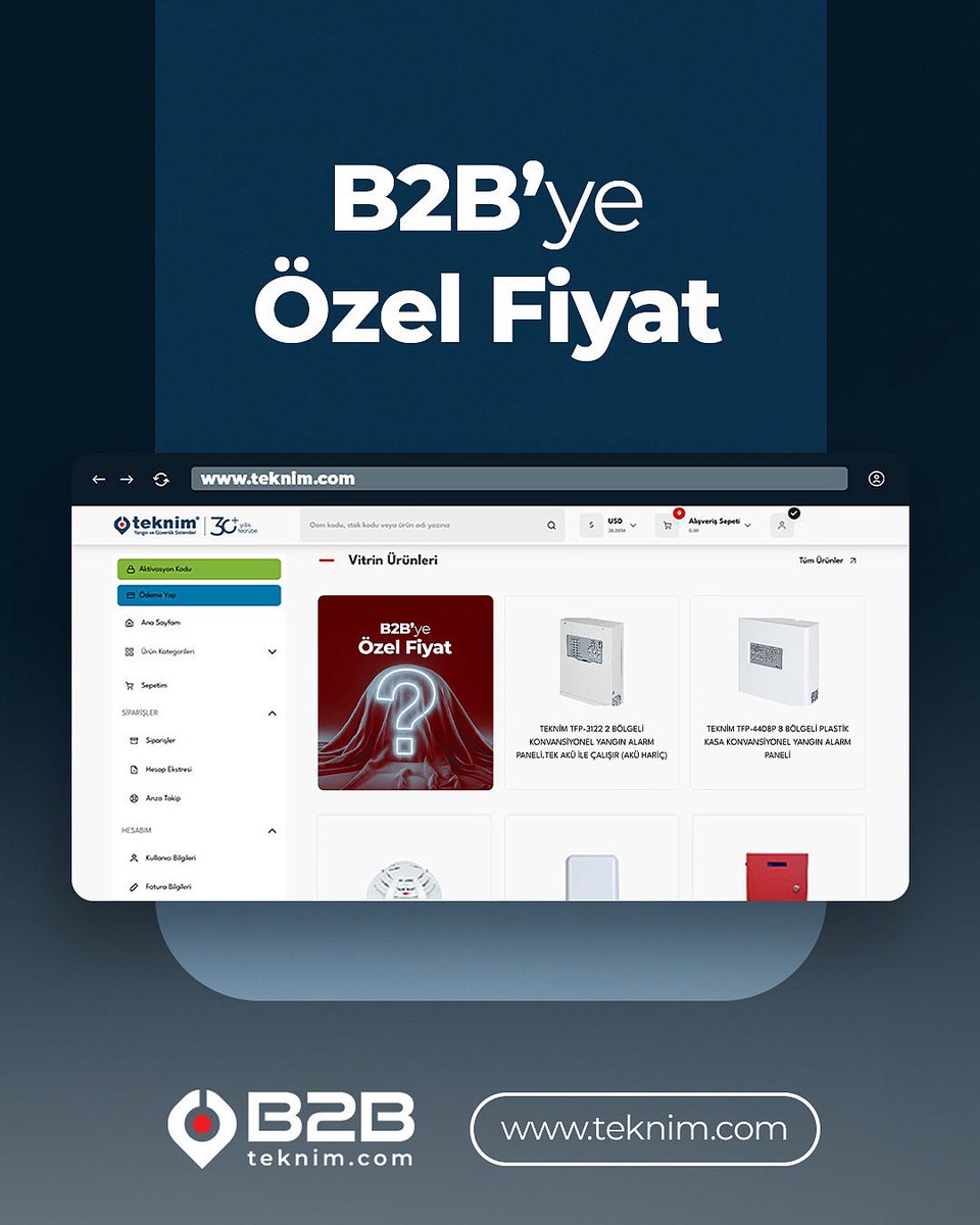 Teknim's tweet image. 💻 Teknim.com iş ortağı platformundaki Fırsatları inceleyebilirsiniz. 🤝

#teknim #b2b #işortağı #kablosuzyangınalarm #adresliyangınalgılamasistemi #konvansiyonelyangınalarmsistemleri #hırsızalarm