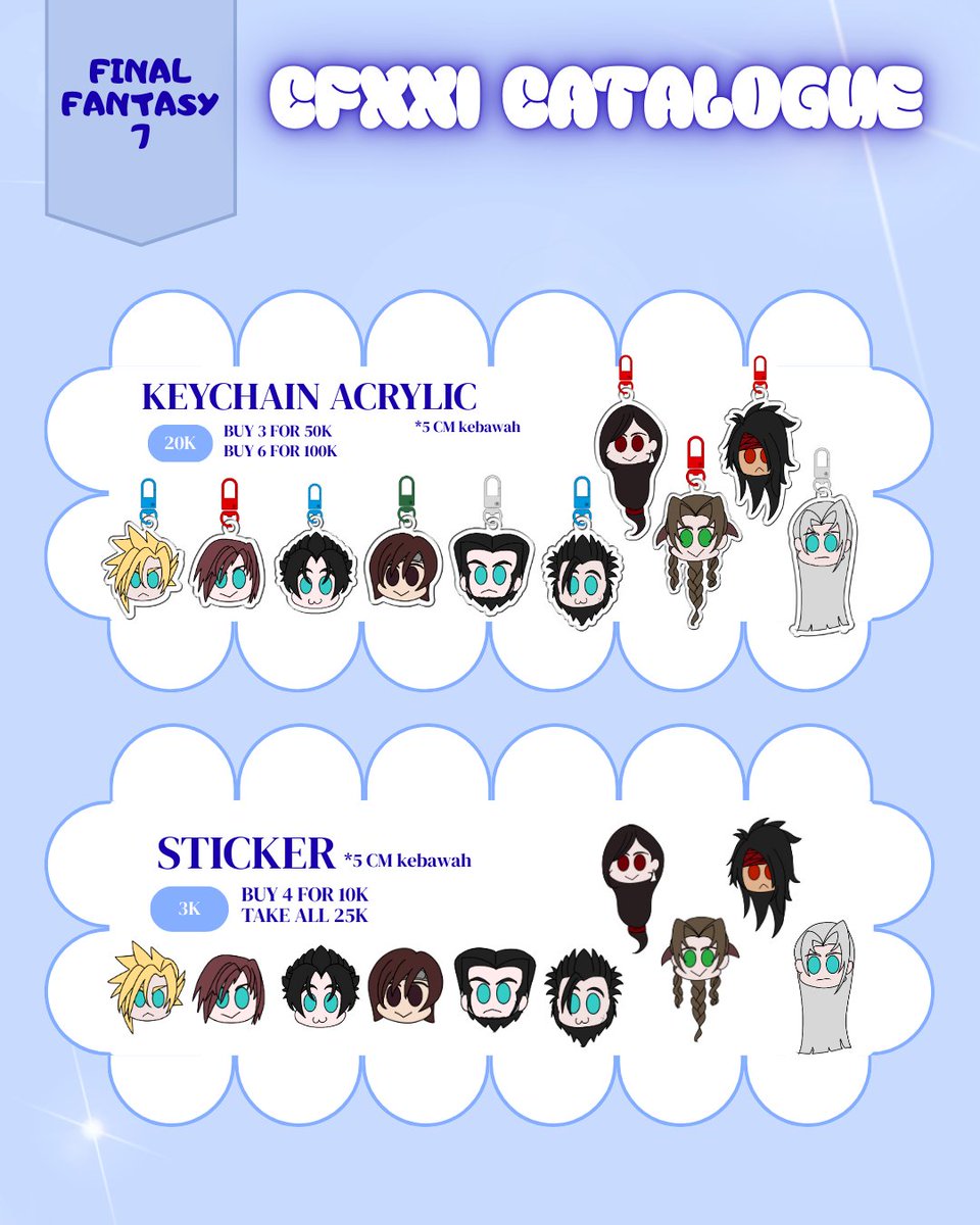 AkariSho2's tweet photo. Fandom : #FinalFantasy7 #Homichiper #HazbinHotel
#cf21catalogue #CFXXI #cf21catalog #CF21 #Comifuro21 https://t.co/nkAxbupqww