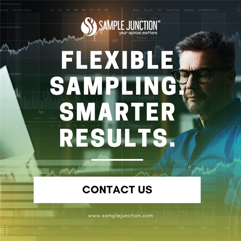 sample_junction's tweet image. Looking to blend multiple sampling methods? We offer flexible solutions—proprietary panel, affiliate traffic, and river sampling—all optimized for accuracy and efficiency as per your preference &amp;amp; approval.
Let&apos;s Connect: sales@samplejunction.com

#SampleJunction #SamplingMethods