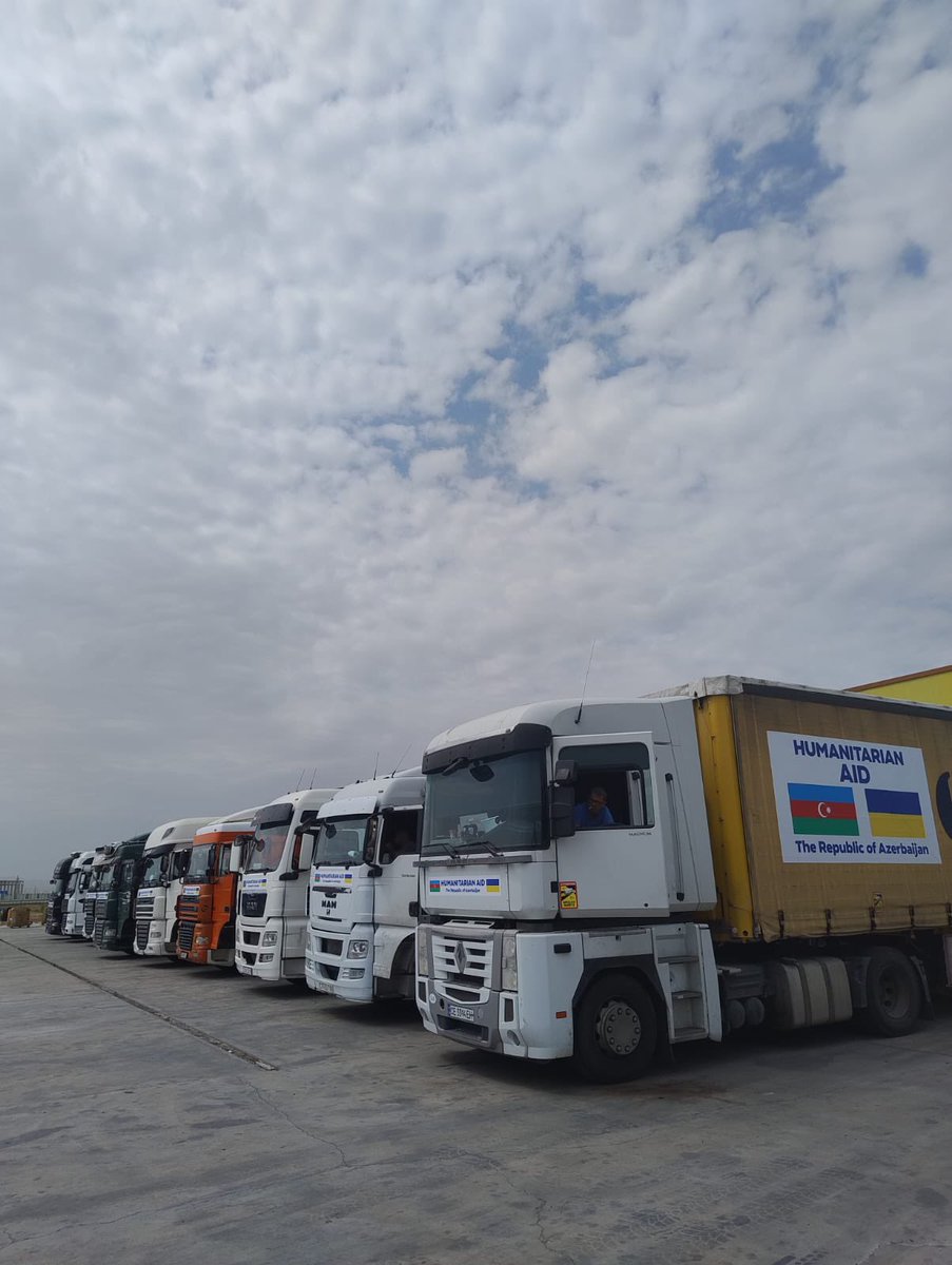 🇺🇦🤝🇦🇿
Azerbaijan sends a new shipment of humanitarian aid — generators, transformers &amp; cables — to help restore Ukraine’s energy system after Russian attacks.

Heartfelt thanks to President <a href="/presidentaz/">Ilham Aliyev</a> , the Government &amp; the people of Azerbaijan! <a href="/UKRinAZE/">UKR Embassy in AZE</a>