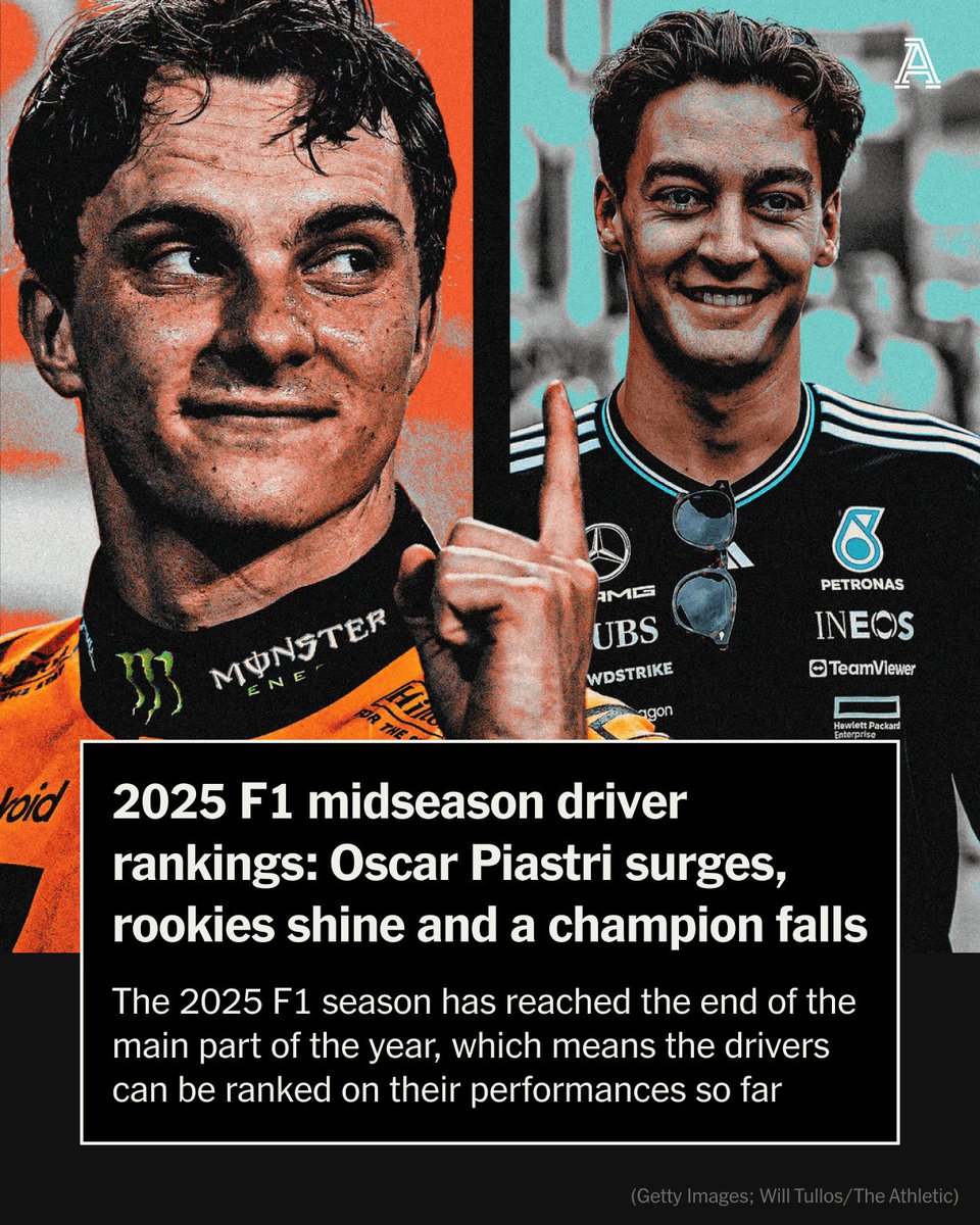 The Athletic Motorsports (@theathleticauto) on Twitter photo ■ How those many mistakes impacted our ranking for the F1 championship challengers
■ The impressive rookies rising from a bumper crop in 2025
■ And the big name F1 champions that didn't make the cut
<a href="/mwc13_3/">Madeline Coleman</a> and <a href="/LukeSmithF1/">Luke Smith</a> select and rank the 10 best drivers from the 2025 ■ How those many mistakes impacted our ranking for the F1 championship challengers
■ The impressive rookies rising from a bumper crop in 2025
■ And the big name F1 champions that didn't make the cut
<a href="/mwc13_3/">Madeline Coleman</a> and <a href="/LukeSmithF1/">Luke Smith</a> select and rank the 10 best drivers from the 2025