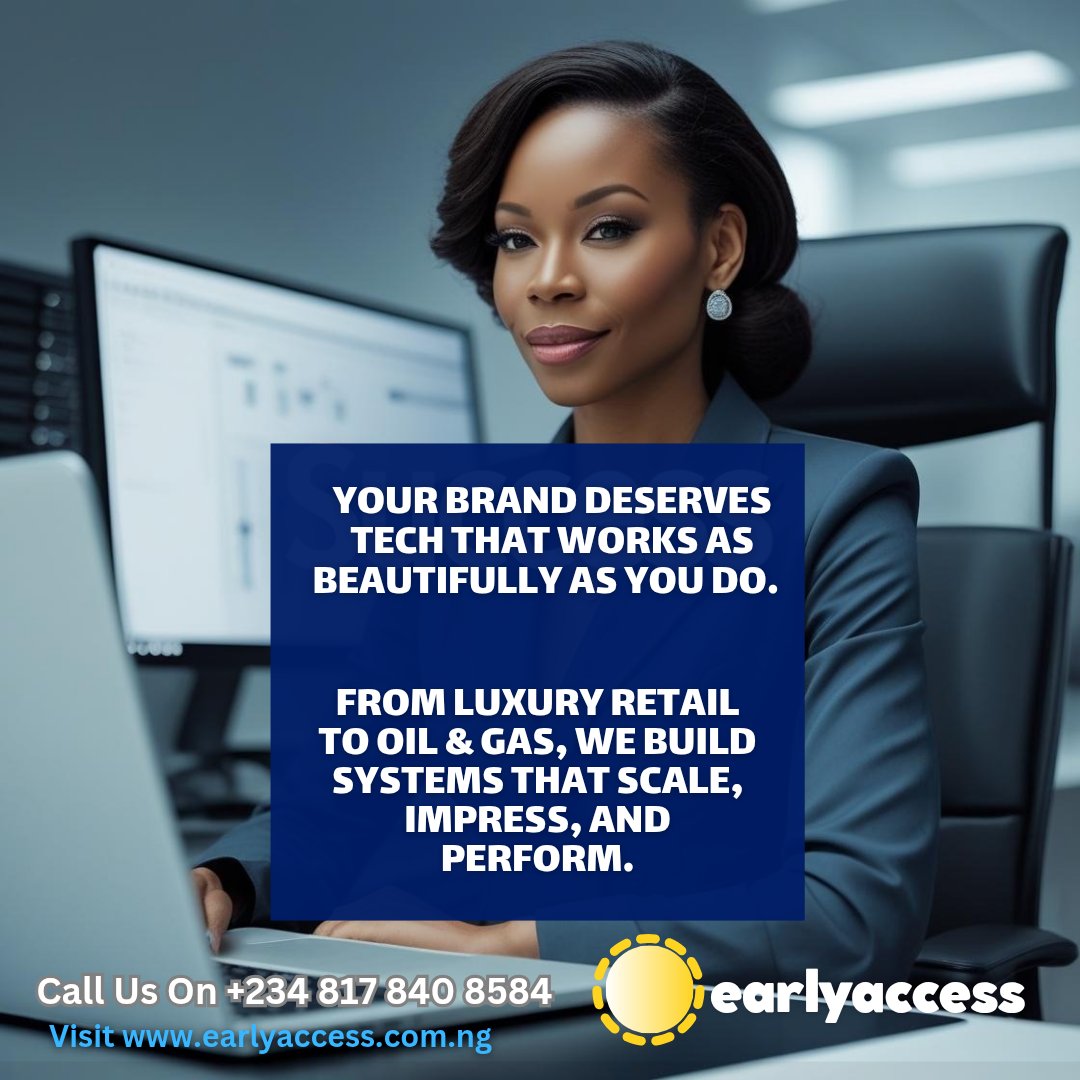 earlyaccessng's tweet image. Growing your business? Don’t forget your tech stack.  
Here’s what elite brands prioritize:  
1. Cloud-based systems  
2. Secure backups  
3. Scalable software  
4. Reliable support

We help you get all 4—without the stress.  
#DigitalTransformationNigeria  #SmartSystems