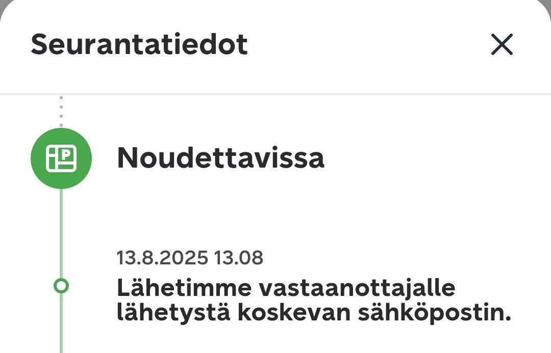 Scart_t's tweet photo. Te lähetitte LÄHETTÄJÄLLE tullauspyynnön&amp;noutoviestin sähköpostitse 😭🤣 @Postigroup 
Voisko järjestelmä olla silleen fiksu, että ymmärtäisi, ettei kaikki maat vaadi meiliä tai puhelinnumeroa lähetystietoihin. Mut jei, yksi EU:n ulkopuolelta lähetetty paketti päässyt eteenpäin 🎊 https://t.co/2XD8fMkojv