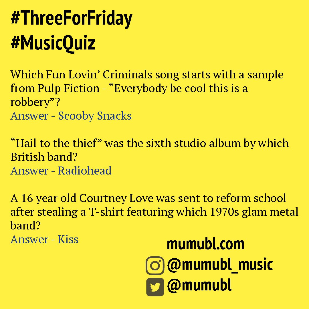 Mumubl's tweet image. How did you get on with the #GreatTrainRobbery inspired #robbery theme on last week&apos;s #threeForFriday - heres the answers if you didn&apos;t get all three. More questions on Friday as always.