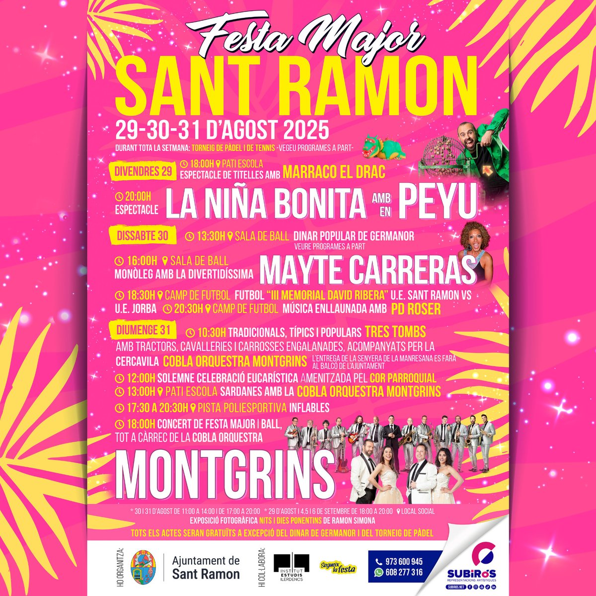 AJSantRamon's tweet image. 🎉 Festa Major de Sant Ramon 🎉
Us hi esperem amb moltes ganes 😍😍