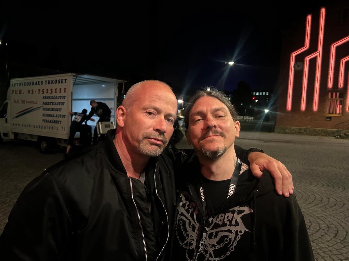 Good to see this fine gentleman, 
Mr. Bård Eithun at Hellsinki Metal Festival. Good talks and laughs…🍻
