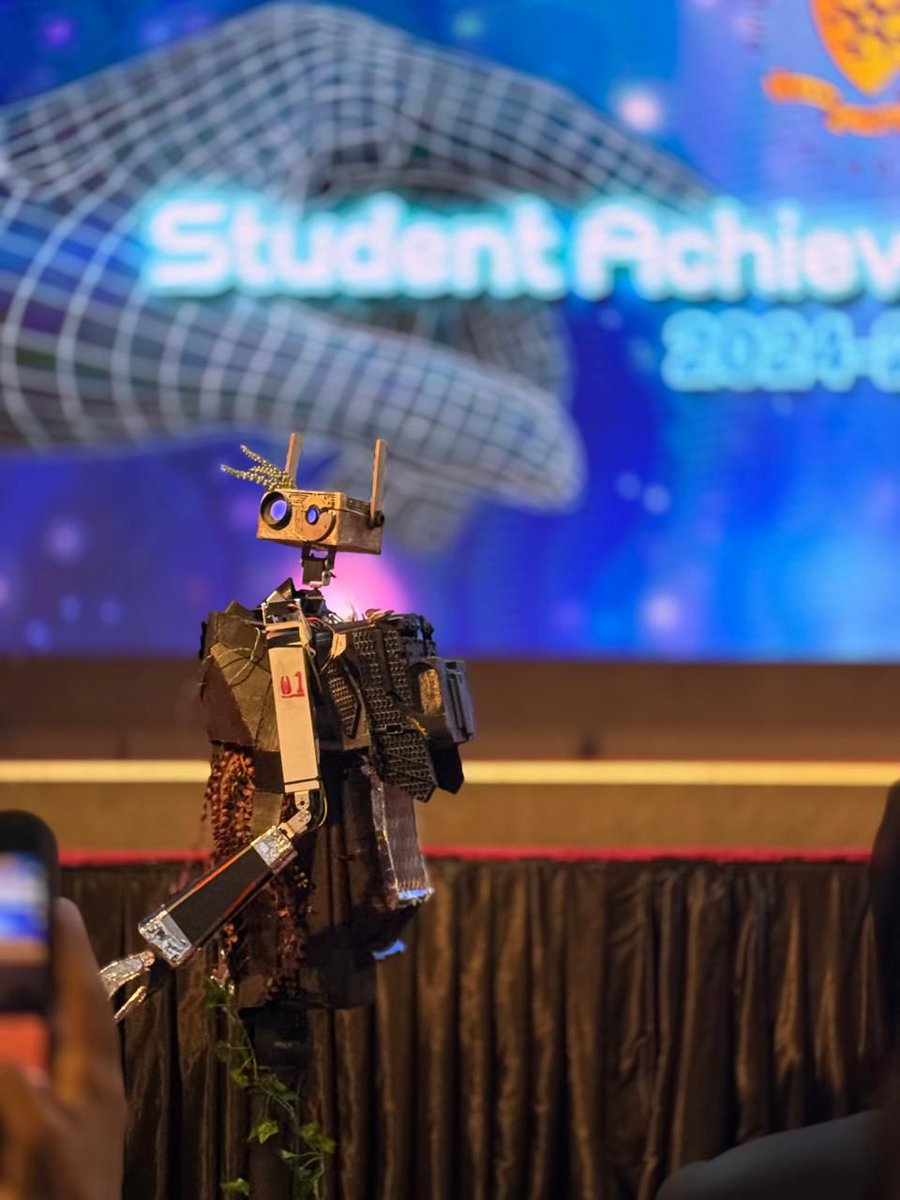 National Centre for Information Technology (@ncitmv) on Twitter photo Recognizing <a href="/GhiyasuddinIS/">Ghiyasuddin International School</a>’s Robotics Team for creating a multifunctional robot from recycled materials for the “Innovation and Excitement” ceremony — a shining example of creativity, sustainability, and innovation shaping our future.
#STEM #FutureMinds #Sustainability Recognizing <a href="/GhiyasuddinIS/">Ghiyasuddin International School</a>’s Robotics Team for creating a multifunctional robot from recycled materials for the “Innovation and Excitement” ceremony — a shining example of creativity, sustainability, and innovation shaping our future.
#STEM #FutureMinds #Sustainability