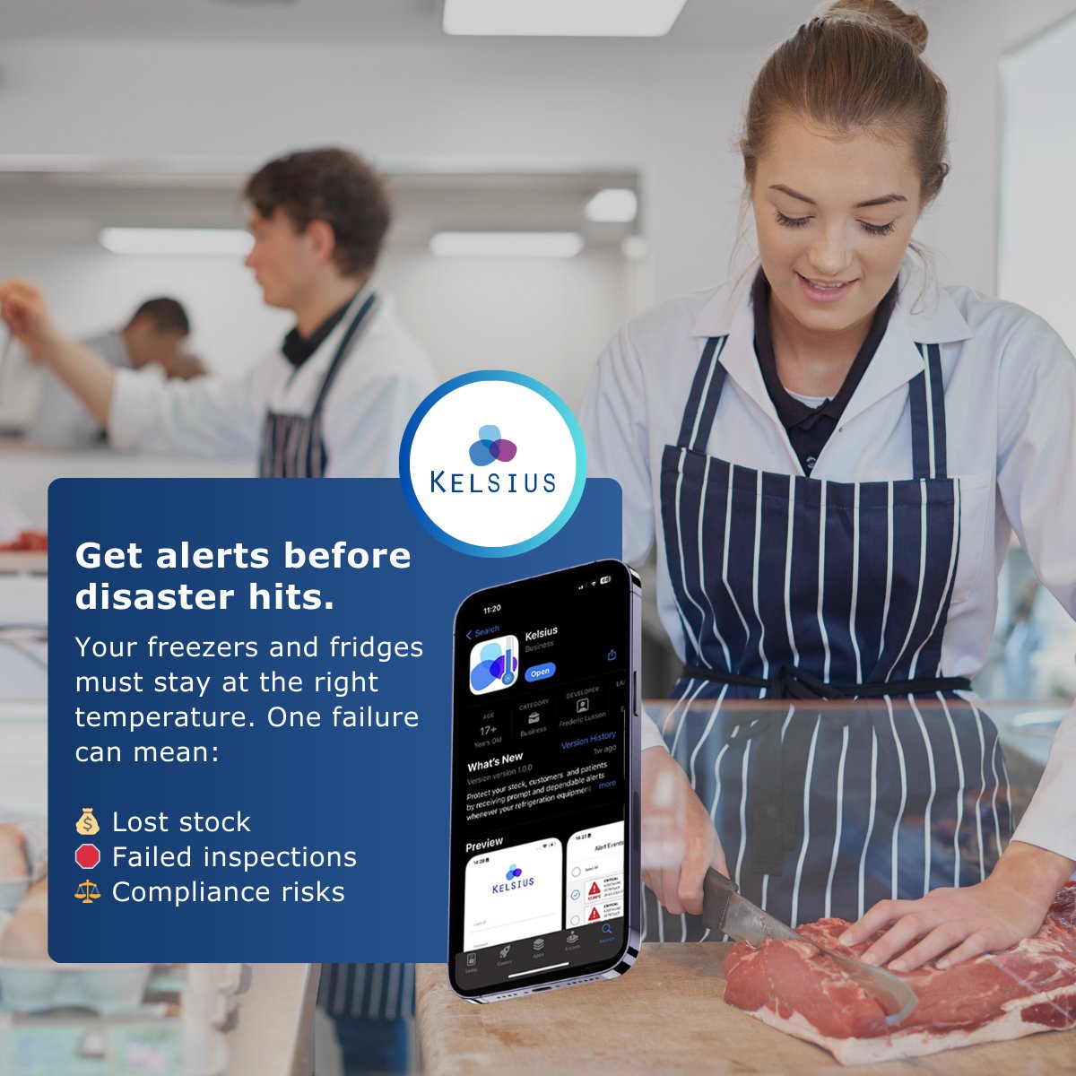 ❌ "Fridge Door Left Open Overnight"

€1,200 worth of meat gone. A door left ajar at closing went unnoticed. By morning, temps had spiked.

😬 Accidents happen. FoodCheck 2.0 catches them.

Avoid the “what if.”

📍 Book a free demo
📞 UK: +44 (0)2045 799 048 | IRL: 074 916 2982