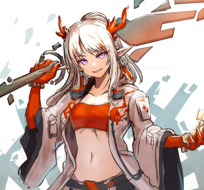 人型絵が意外に反応もらってフォロワーさん増えたので、他の人型絵の歳兄妹を再掲 #アークナイツ #Arknights #明日方舟