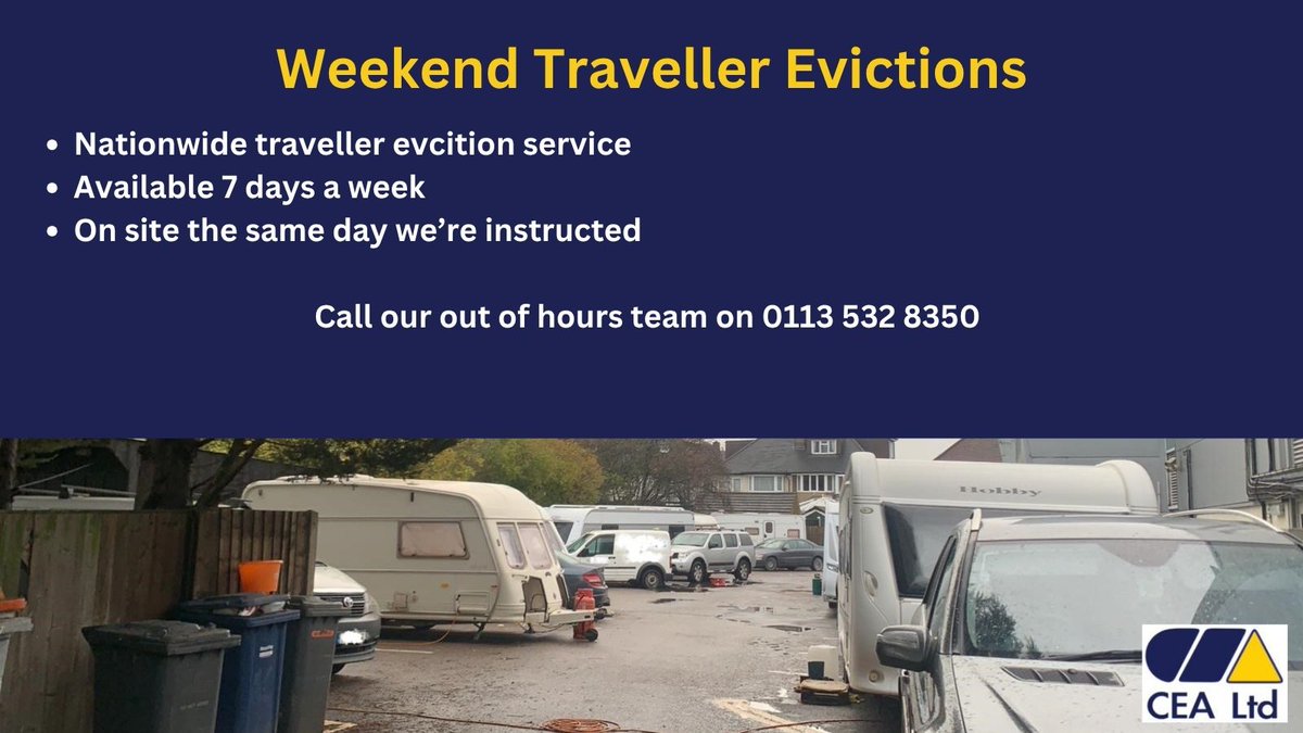 cea_bailiffs's tweet photo. Unauthorised encampment on your land? Every hour counts.

⚡ Same-day callouts
📅 Weekend cover
📜 Fully compliant enforcement
🤝 Professional, fast resolution

Protect your property - act now.

#Enforcement #TrespassRemoval #PropertyProtection https://t.co/jCQ5IjmsFv