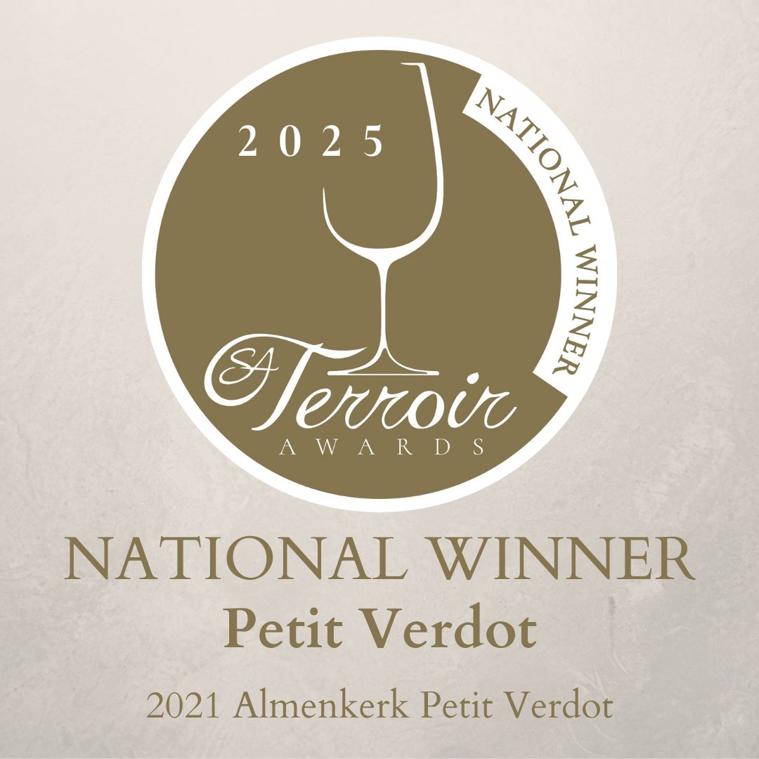 #SATerroirAwards #PetitVerdot National Winner – congratulations to 2021 <a href="/Almenkerk/">Almenkerk</a> Petit Verdot
#SATerroirWineAwards #TerroirWineAwards #SATerroir #wine