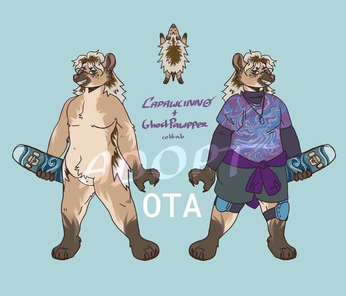 🛹 Skater Hedgehog Adopt (side A)🦔 

➡️ OTA, money offers only!
➡️Closes 24H after highest offer 

Collaboration with <a href="/GhostPawpper/">Pawpper</a>