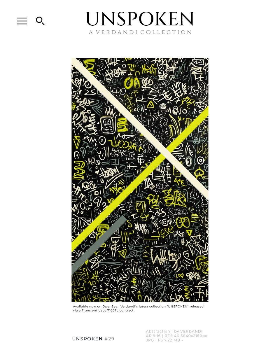 GM to all my collectors, artists and friends⚡️

Unspoken #29

“The signal is there, even if you can’t hear it.”