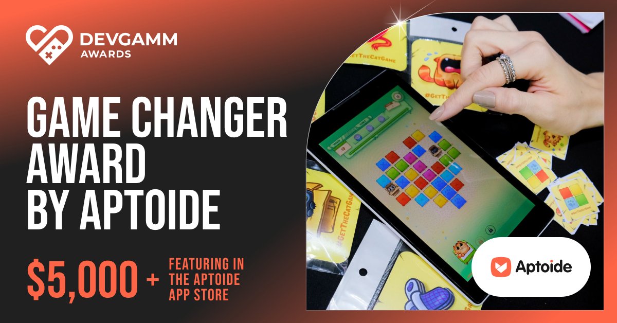 <a href="/Aptoide/">Aptoide</a> is back at DevGAMM Awards 2025! 🏆

The $5K Game Changer Award comes with prime placement in their app store – a chance to reach millions of players worldwide.

📮 Apply by Sept 1: devgamm.com/awards2025/