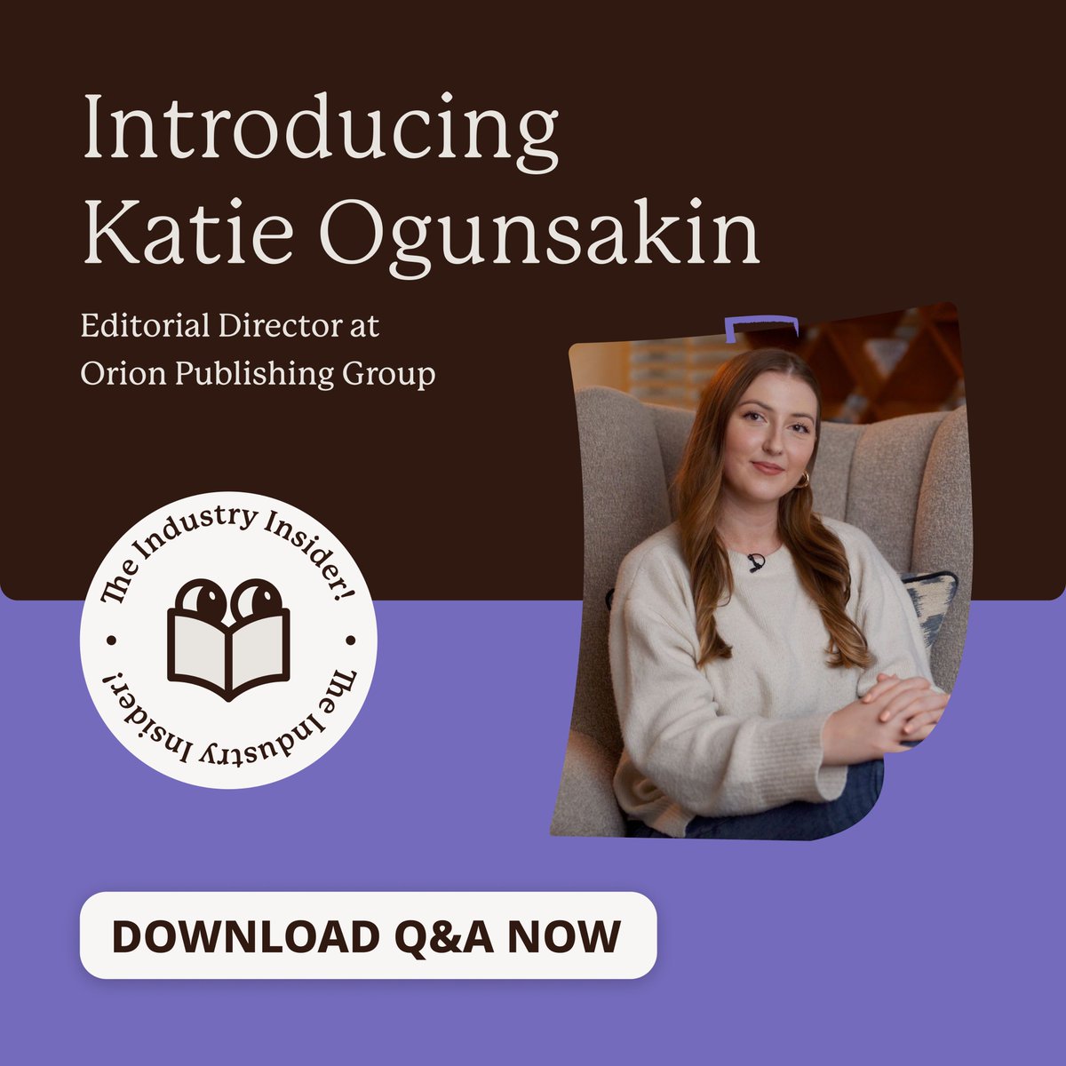 👀 This week on #IndustryInsider:

We spoke with <a href="/katieogunsakin/">flamin nora</a>, Editorial Director at Trapeze, about:

📚 How editors are adapting
📚 Why authors need to think like entrepreneurs
📚 What makes a submission stand out

📝 Download the Q&amp;A → libraro.link/gvt