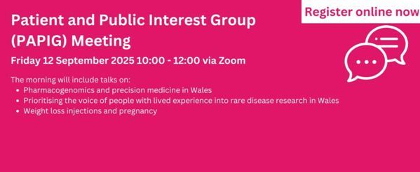 The next Patient and Public Interest Group (PAPIG) meeting of the All Wales Therapeutics and Toxicology Centre will be on Zoom on 12/09/25 from 10:00 to 12:00.
Topics: pharmacogenomics, rare disease research, and weight loss injections.
my.linkpod.site/PAPIG-Registra…
#PAPIG #HealthCare