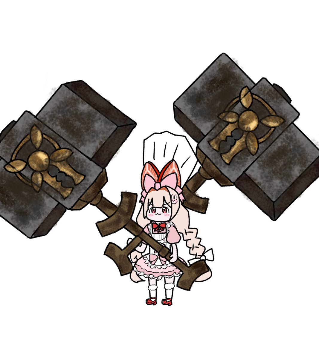 hanbee_eeeee's tweet photo. デカ武器クラストちゃん概念
 #NIKKE #NIKKEfanart https://t.co/el6LpgR2Il