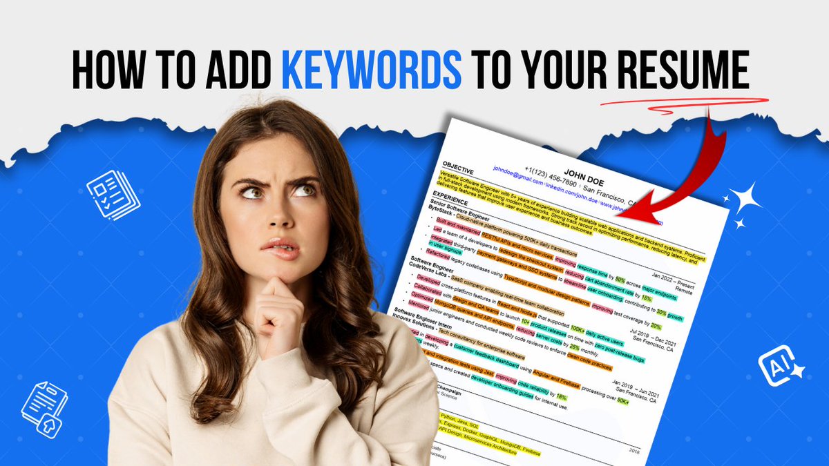 careerflow_ai's tweet image. How to Find and Add the Best Resume Keywords to Beat ATS??

Watch this video to learn about Resume Keywords👇

#Resume #keywords

linktw.in/HUsBRSATS