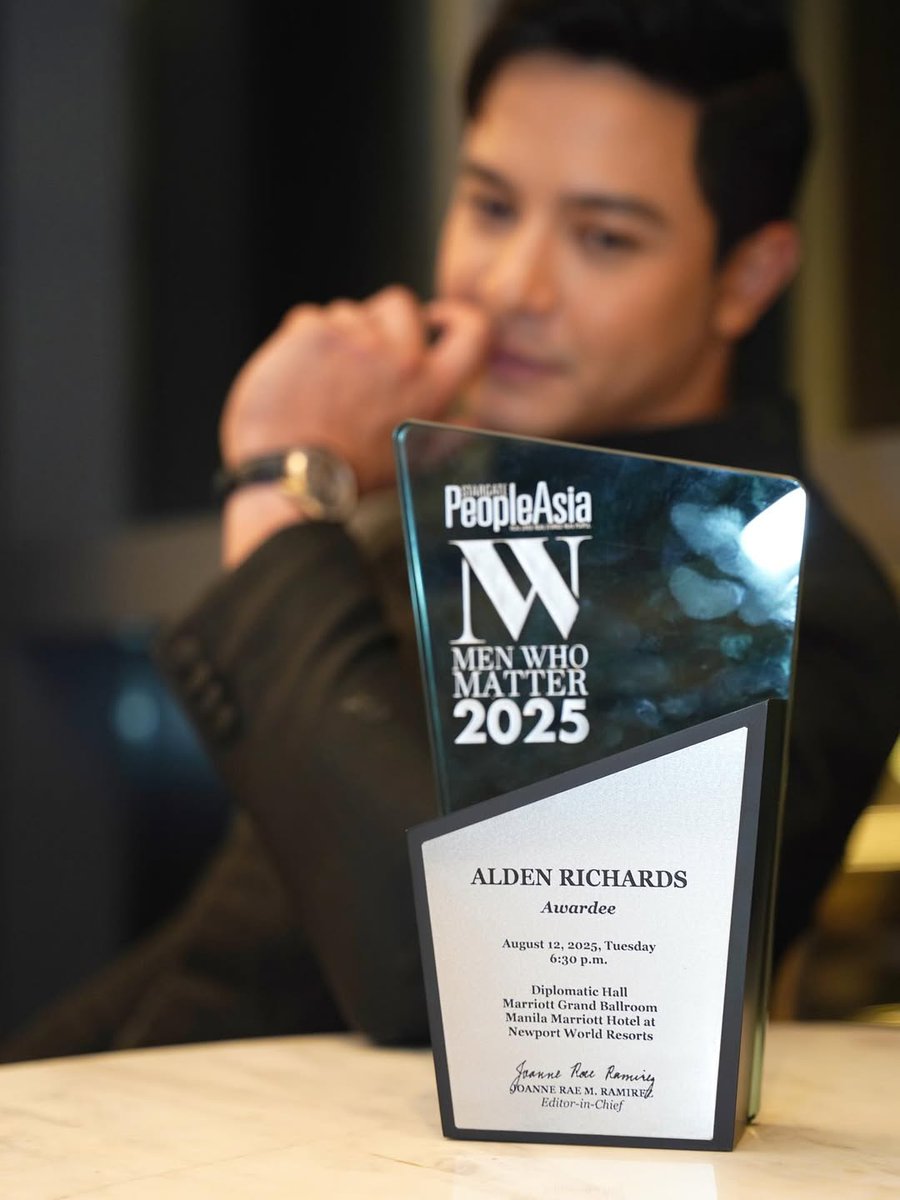 ‘ANOTHER MOTIVATION TO DO MORE’ 

Ganito ang saad ng aktor na si Alden Richards matapos niyang makatanggap ng Men Who Matter 2025 trophy mula sa PeopleAsia. 

“Another motivation to do more and be more… Thank you <a href="/peopleasia/">People Asia Magazine</a> 🏅,” wika ng aktor sa kanyang Instagram post.