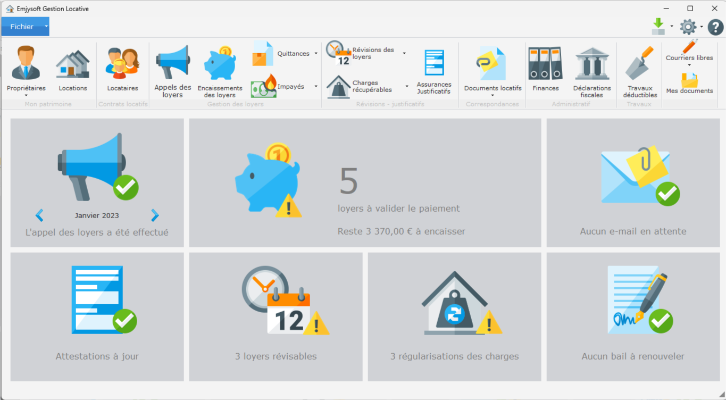 Emjysoft's tweet photo. 📄 Gagnez du temps ! Dossier Facile est désormais intégré à Emjysoft Gestion Locative 🏠
➡️ https://t.co/xLn37dY74t
#immobilier #location #12H45 https://t.co/6YMrIlKEx5