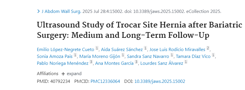 PubMed- onx.la/f23cb Ultrasound Study of Trocar Site Hernia after Bariatric Surgery: Medium and Long-Term Follow-Up <a href="/HUCA_Asturias/">@HUCA</a> #publiHUCA #GeneralSurgery
#Radiology