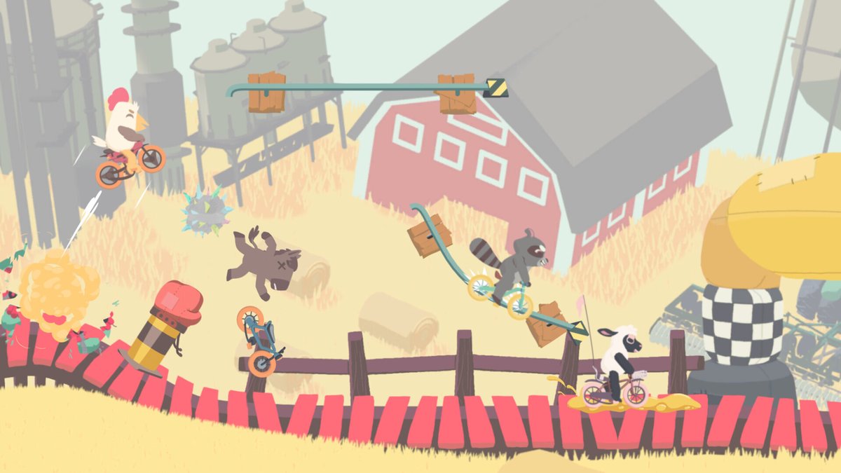 「友だちとカオスなコースを作る」パーティーレースゲーム『Ultimate Sheep Raccoon』の“8人プレイ対応”体験版が8月15日から4日間限定で配信決定
news.denfaminicogamer.jp/news/2508132g

各プレイヤーは障害物を配置できるが、難しくなりすぎて誰もゴールできず助け合ったりもする。『アルチキ』開発元の新作