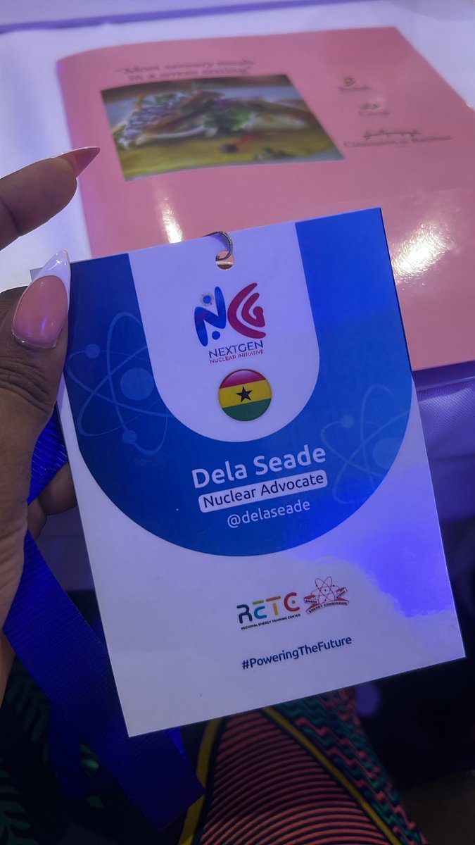 Mzdelah's tweet photo. I got invited to the NextGen initiative to be trained as a nuclear advocate, by @GAECGH in collaboration with , @GovNuclear. They are building a new generation of leaders/advocates and ambassadors ready to drive the Nuclear Industry conversation 
#NuclearEnergy #CleanEnergy https://t.co/JjdcaHPWSo