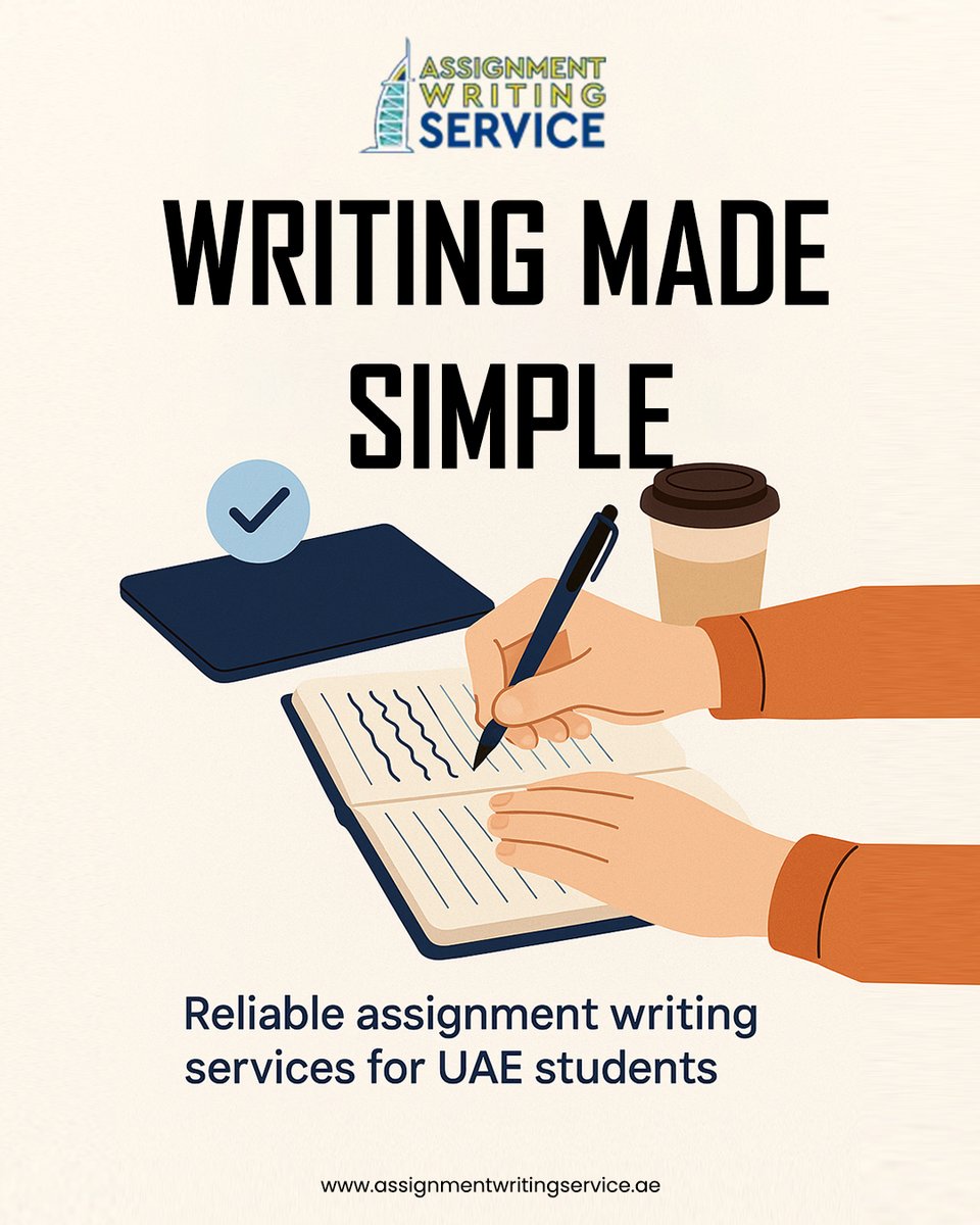 Assignment_Ae's tweet image. Writing made simple, Get reliable assignment writing services designed for UAE students. Say goodbye to writing stress.

Visit: assignmentwritingservice.ae

#AssignmentWritingUAE #UAESchools #WritingMadeSimple #ReliableService #UAEStudents #AcademicWriting #StudentLifeUAE #StudyUAE