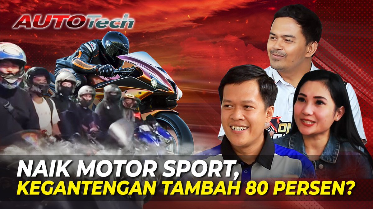 SINDOnews's tweet photo. Naik Motor Sport, Kegantengan Tambah 80 Persen? | Autotech | 13/08

Saksikan Selengkapnya di Program Autotech:
https://t.co/xOZUzMQ7da

#sindonews #autotech #podcast #motorsport #motormatic #turing #komunitasmotor https://t.co/yVYWQmVsT3