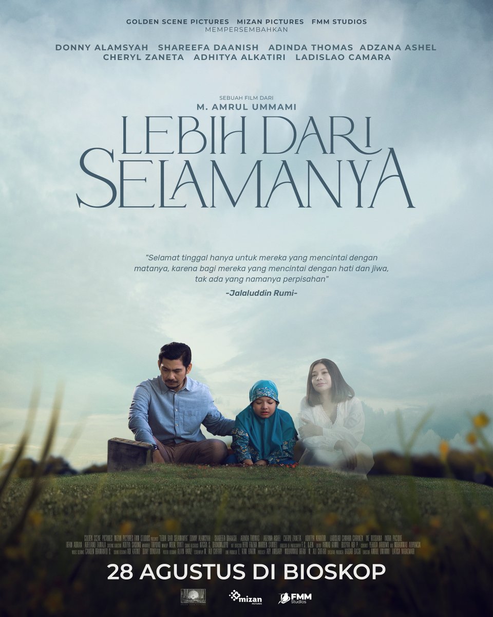 cinema21's tweet photo. Poster baru LDS sederhana tapi ngena banget. Bikin mikir soal kehilangan, entah kita yang pergi duluan, atau ditinggal orang tersayang.

Lebih dari Selamanya tayang 28 Agustus 2025 di Cinema XXI

#LebihASIK #NontonASIKdiXXI https://t.co/4FS2EGZ4u6