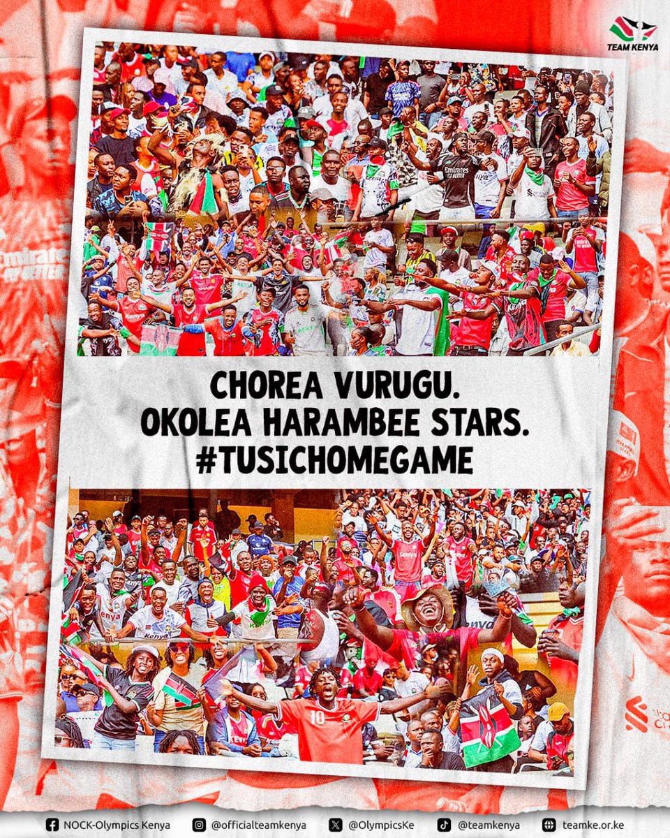 Suzanne_Ad's tweet photo. #TusichomeGame #HarambeeStars https://t.co/DQgpYUbOH2