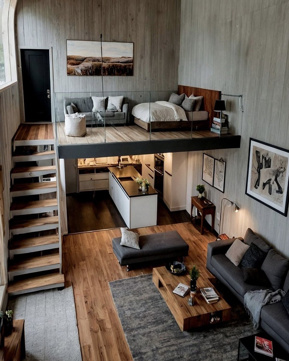 HOUSEPORN___'s tweet image. I need this loft apartment.