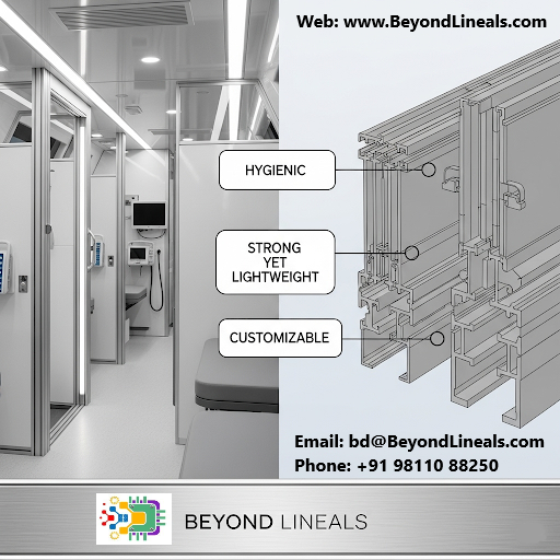 Beyondlineals's tweet photo. #Strong Walls Flexible #Solution
 #Aluminum #extruded structural wall panels #create backbone of #mobile #medical #clinic interior-ensuring stability without adding excess weight
Lightweight for #transport #efficiency
Building #future of #mobile #healthcare one #extrusion at time https://t.co/cKiu0BYPzn