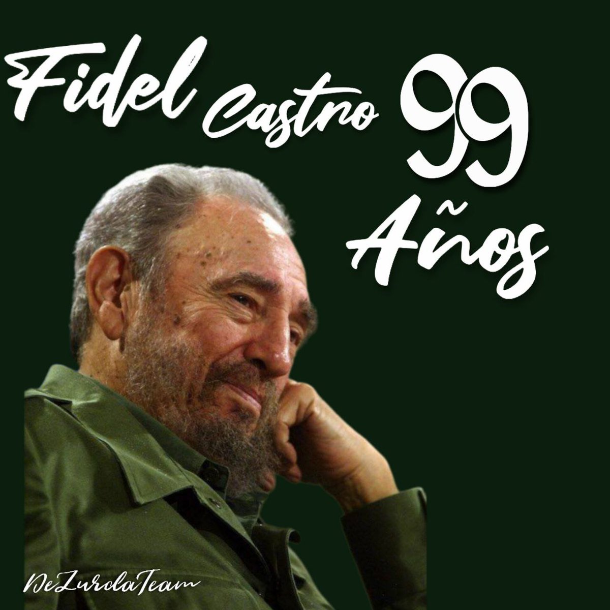 ¡Feliz cumpleaños mí Comandante!
#100AñosConFidel 🇨🇺❤️