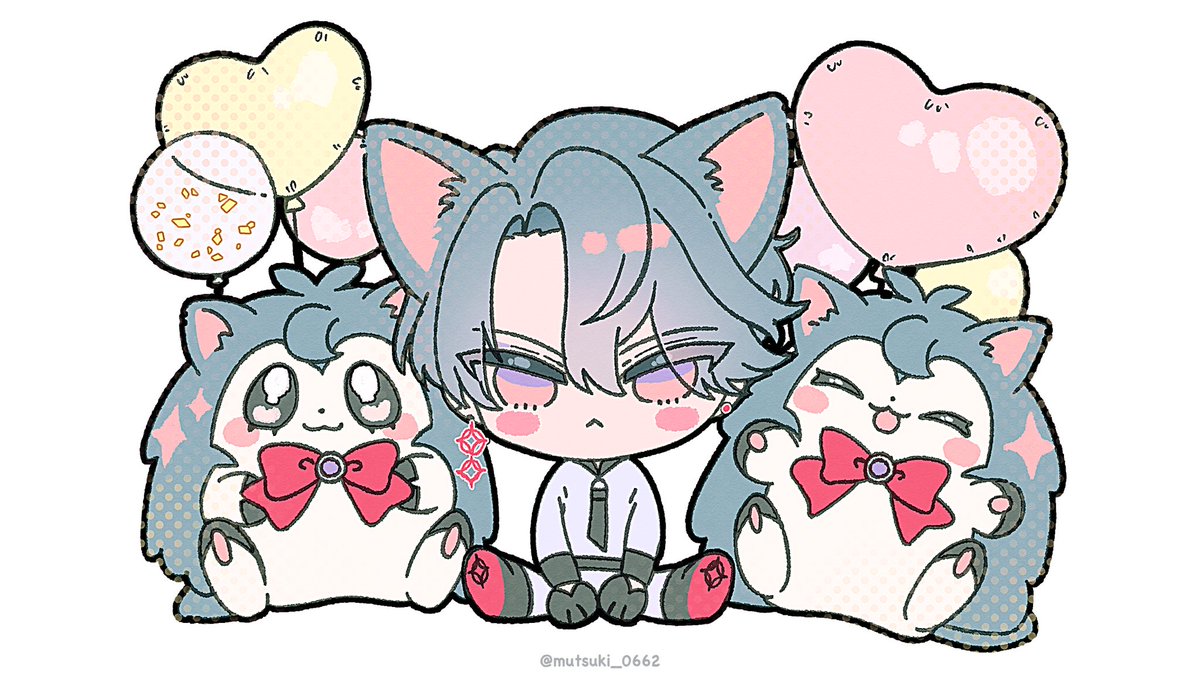 mutsuki_0662's tweet photo. 猫耳フリオくんとドレミん描きました！
 #FreoChrome https://t.co/9R6LkEdgC6