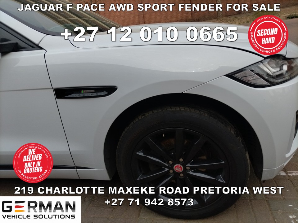 GermanSpares219's tweet image. Jaguar F Pace AWD sport fenders for sale
#jaguar #jaguarfpace #jaguarparts #fenders #carbodyparts
German Vehicle Solutions –
Visit us at 219 Charlotte Maxeke Street, Pretoria West, 
germanvehiclesolutions.co.za